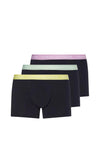 Tommy Hilfiger 3 Pack Logo Trunks, Navy Multi