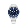 Tommy Hilfiger Men’s Automatic Watch, Silver & Blue