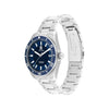 Tommy Hilfiger Men’s Automatic Watch, Silver & Blue