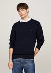 Tommy Hilfiger Cable Knit Crew Neck Sweater, Desert Sky