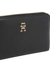 Tommy Hilfiger Chic Monogram Zip Around Large Wallet, Black