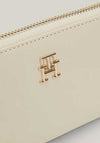 Tommy Hilfiger Chic Monogram Zip Around Large Wallet, Classic Beige