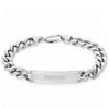 Tommy Hilfiger Men’s Clash Curb Chain ID Bracelet, Silver