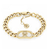 Tommy Hilfiger Curb Chain Monogram Bracelet, Gold