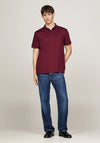 Tommy Hilfiger Essential Flag Embroidery Polo Shirt, Deep Rouge