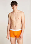 Tommy Hilfiger Essential Logo Waistband 3 Pack Trunks, Orange Multi