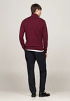 Tommy Hilfiger Essential Quarter Zip Sweater, Deep Rouge