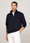 Tommy Hilfiger Essential Quarter Zip Sweatshirt, Navy