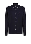 Tommy Hilfiger Flex Flag Embroidery Logo Shirt, Navy