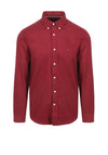 Tommy Hilfiger Flex Flag Embroidery Logo Shirt, Wine