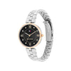 Tommy Hilfiger Ladies Ella Watch, Silver & Black