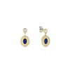 Tommy Hilfiger Ladies Pendant Earrings, Gold & Blue