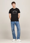 Tommy Hilfiger Logo Arch T-Shirt, Black