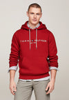 Tommy Hilfiger Logo Drawstring Hoodie, Dark Magma