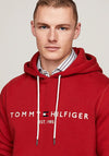 Tommy Hilfiger Logo Drawstring Hoodie, Dark Magma