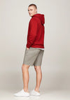 Tommy Hilfiger Logo Drawstring Hoodie, Dark Magma