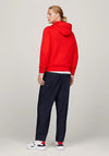 Tommy Hilfiger Logo Drawstring Hoodie, Fierce Red