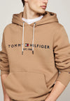 Tommy Hilfiger Logo Drawstring Hoodie, Safari Canvas