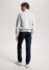 Tommy Hilfiger Logo Half Zip Sweatshirt, Light Grey Heather