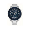 Tommy Hilfiger Men’s Clark Watch, Silver & Blue