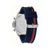 Tommy Hilfiger Men’s Clark Silicone Strap Watch, Silver & Blue