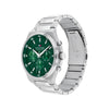 Tommy Hilfiger Men’s Dexter Watch, Silver & Green