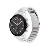 Tommy Hilfiger Men’s Troy Watch, Silver & Black