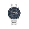 Tommy Hilfiger Men’s Tyler Watch, Silver & Blue