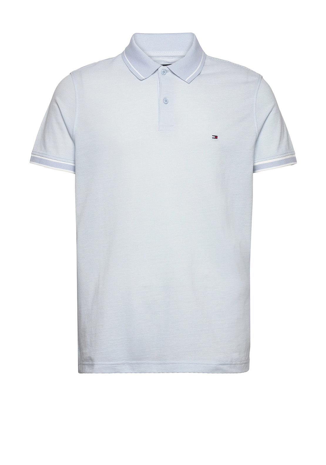 Tommy Hilfiger Oxford Collar Polo Shirt, Breezy Blue - McElhinneys