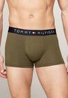 Tommy Hilfiger TH Original Logo Waistband 3 Pack Trunks, Multi