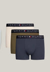 Tommy Hilfiger TH Original Logo Waistband 3 Pack Trunks, Multi