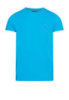 Tommy Hilfiger Logo Tipped T-Shirt, Cerulean Aqua