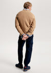 Tommy Hilfiger Waffle Knit Crew Neck Jumper, Desert Khaki