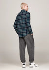 Tommy Jeans Check Flannel Shirt, Teal Multi