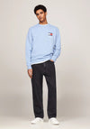 Tommy Jeans Logo Crew Neck Sweatshirt, Westside Blue