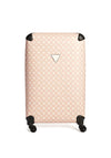 Guess Wilder Travel 4G Peony Logo 28” Wheel Spinner Suitcase, Blush