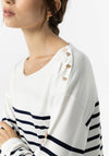 Tiffosi Venice Striped Top, White