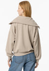 Tiffosi Womens Miu Half Zip Sweatshirt, Beige