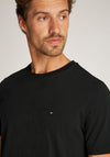 Tommy Hilfiger Essential Flag Embroidery T-Shirt, Black