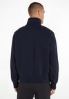 Tommy Hilfiger Embroidered Logo Half Zip Sweatshirt, Desert Sky