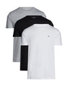 Tommy Hilfiger Signature Cotton Essential 3 Pack T-Shirts, Black Multi