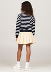 Tommy Hilfiger Girl Striped Long Sleeve Sweater, Desert Sky