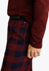 Tommy Hilfiger Pyjama Check Bottoms, Wine & Navy