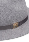 Tommy Hilfiger Monogram Fedora Hat, Grey