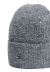 Tommy Hilfiger Essential Flag Fuzzy Beanie, Grey