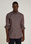 Tommy Hilfiger Mini Print Slim Fit Shirt, Wine