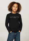 Tommy Hilfiger Kids Established Essentials Long Sleeve T-Shirt, Black