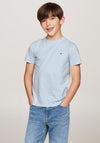 Tommy Hilfiger Boy Essential Short Sleeve Tee, Breezy Blue