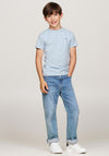 Tommy Hilfiger Boy Essential Short Sleeve Tee, Breezy Blue