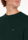 Tommy Hilfiger Textured Knit Crew Neck Sweater, Ornamental Green